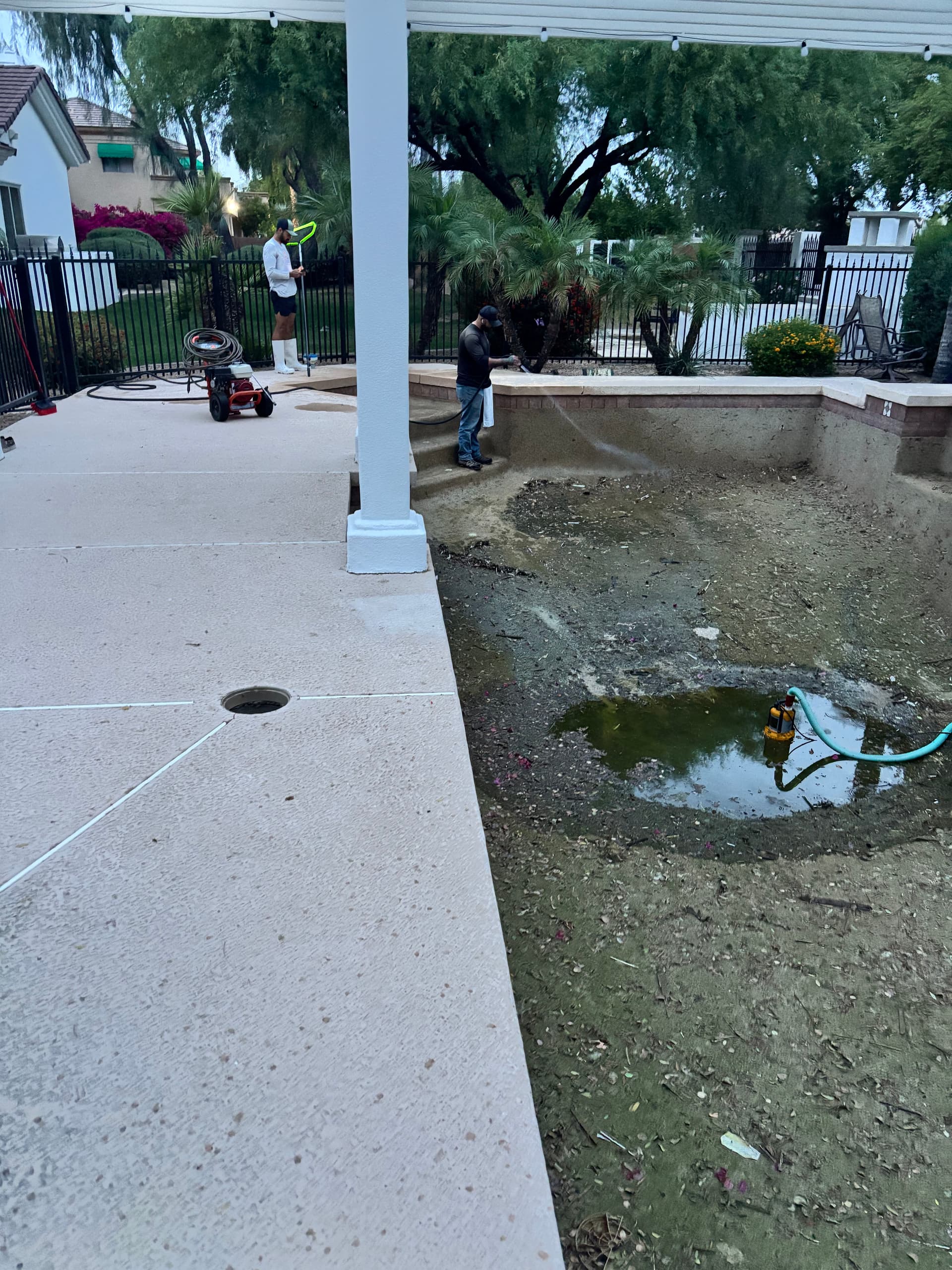 Gallery photos for Full Muck Out and Chlorine Wash on a Chandler Pool: Image #1