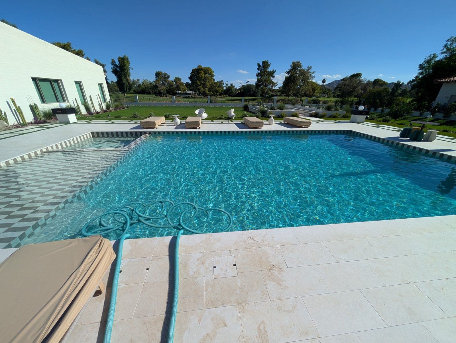 Gallery photos for Storm Cleanup Transforms Pool into Oasis: Image #2