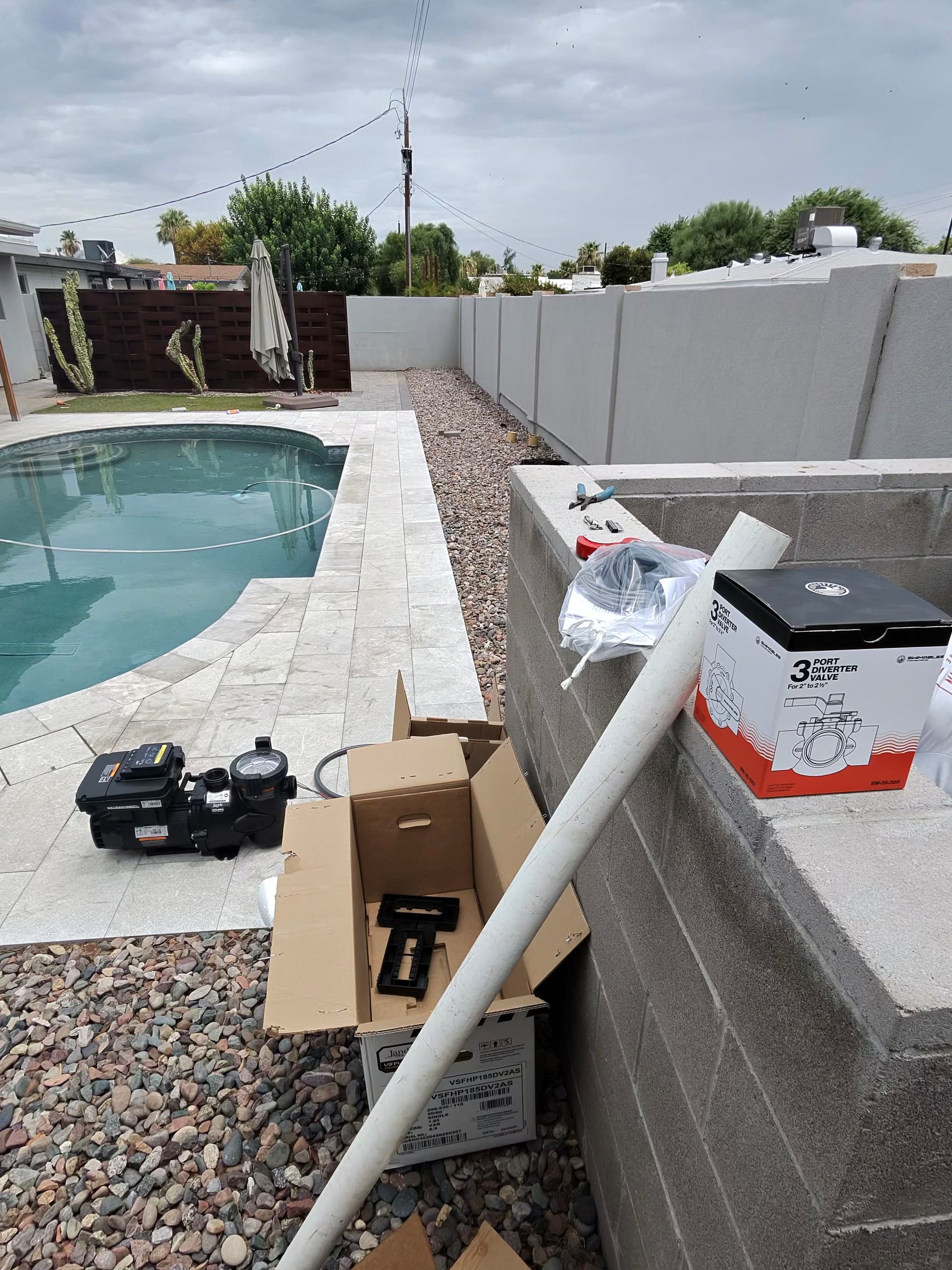 Gallery photos for Single-Speed Pump Replaced With a Jandy Variable-Speed After Storm Damage: Image #1